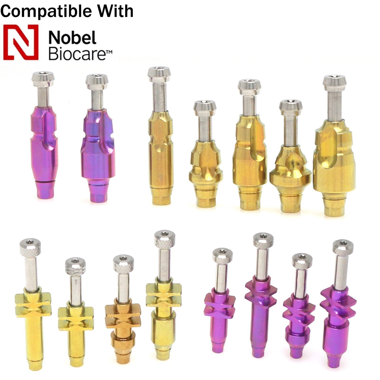 Dental fits Nobel Active NP/RP Impression Transfer Coping Open Close Tray Analog