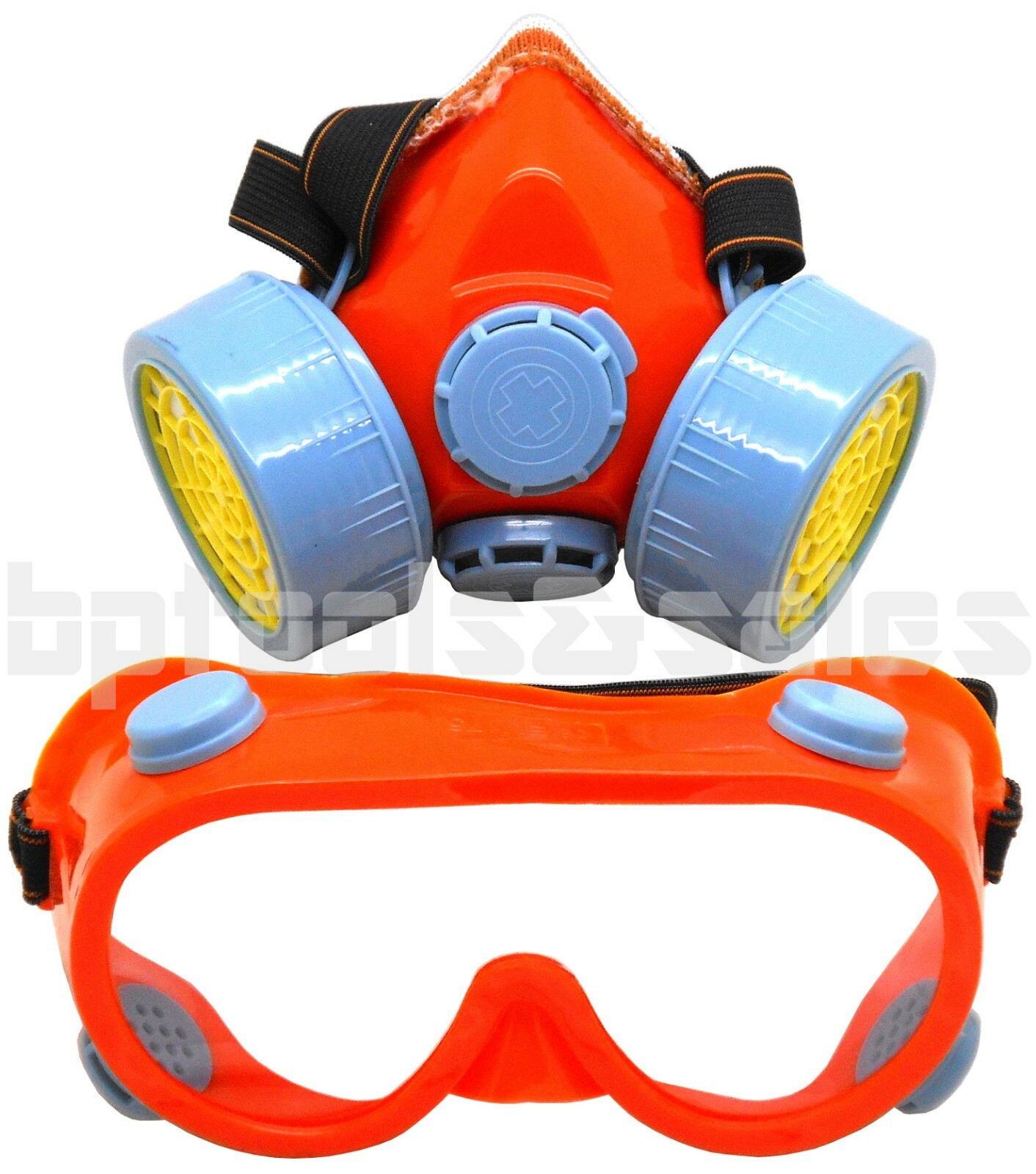 High Grade Anti-Dust Paint Respirator Mask Gas Safety Chemical Paint w/ Goggles