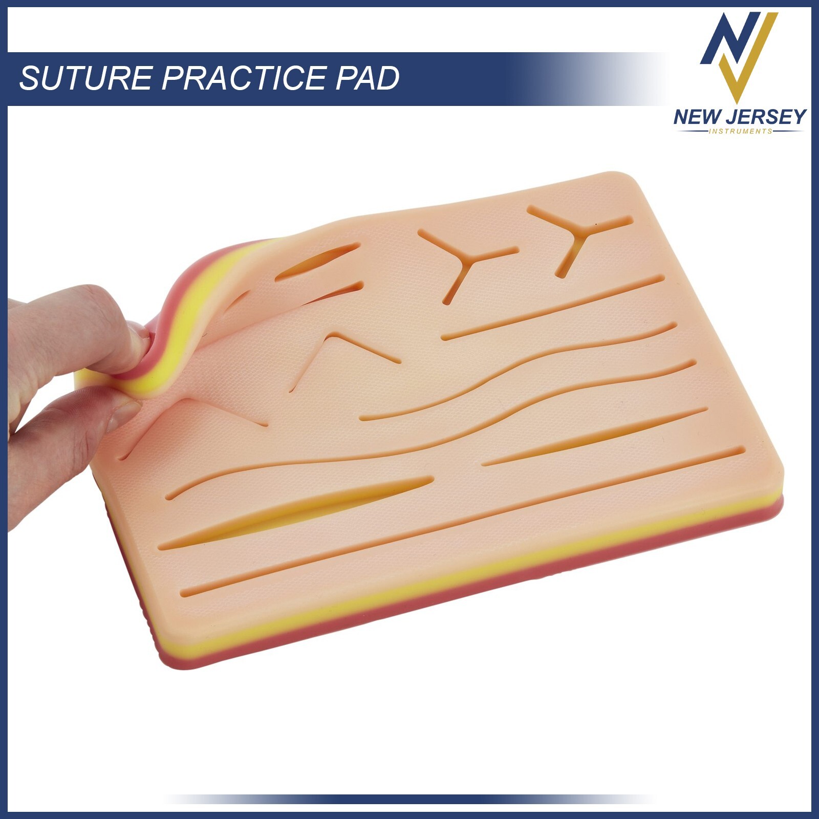 New Medical Skin Suture Practice Silicone Pad Wound Simulated For Training Kit