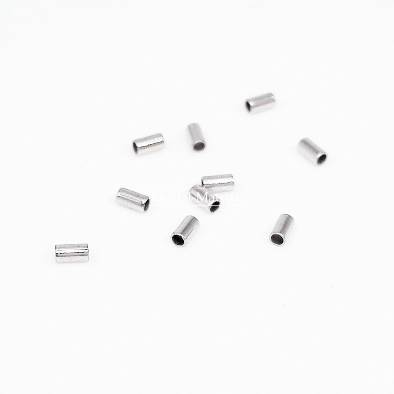 USA 100pcs Dental Orthodontic Crimpable Hook Stop Mini Stops Tube S/L 0.5/0.8mm