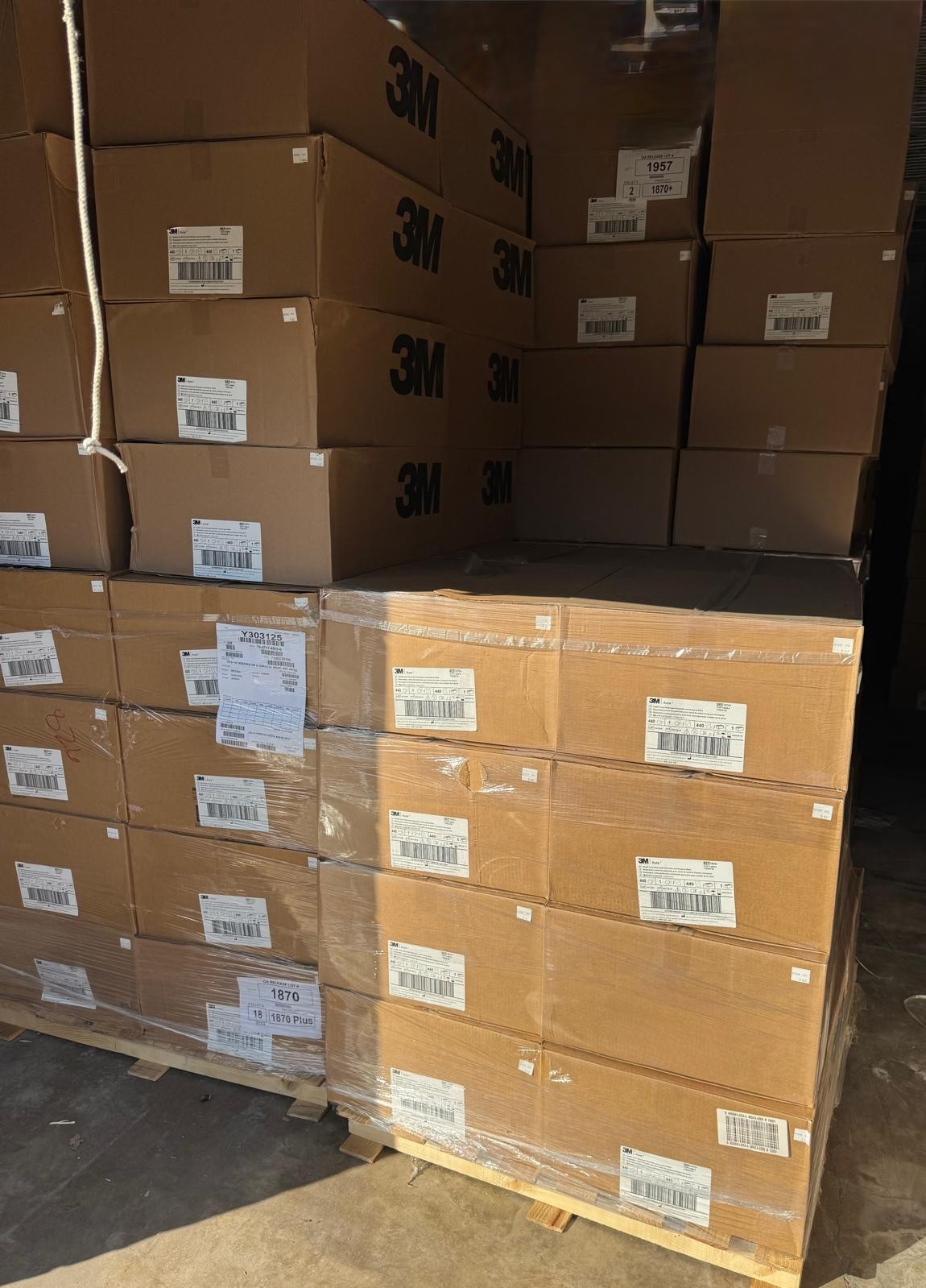 50 CASES of 440 3M Aura N95 1870+ Face Masks, Exp. 8/2026 (BULK SALE )