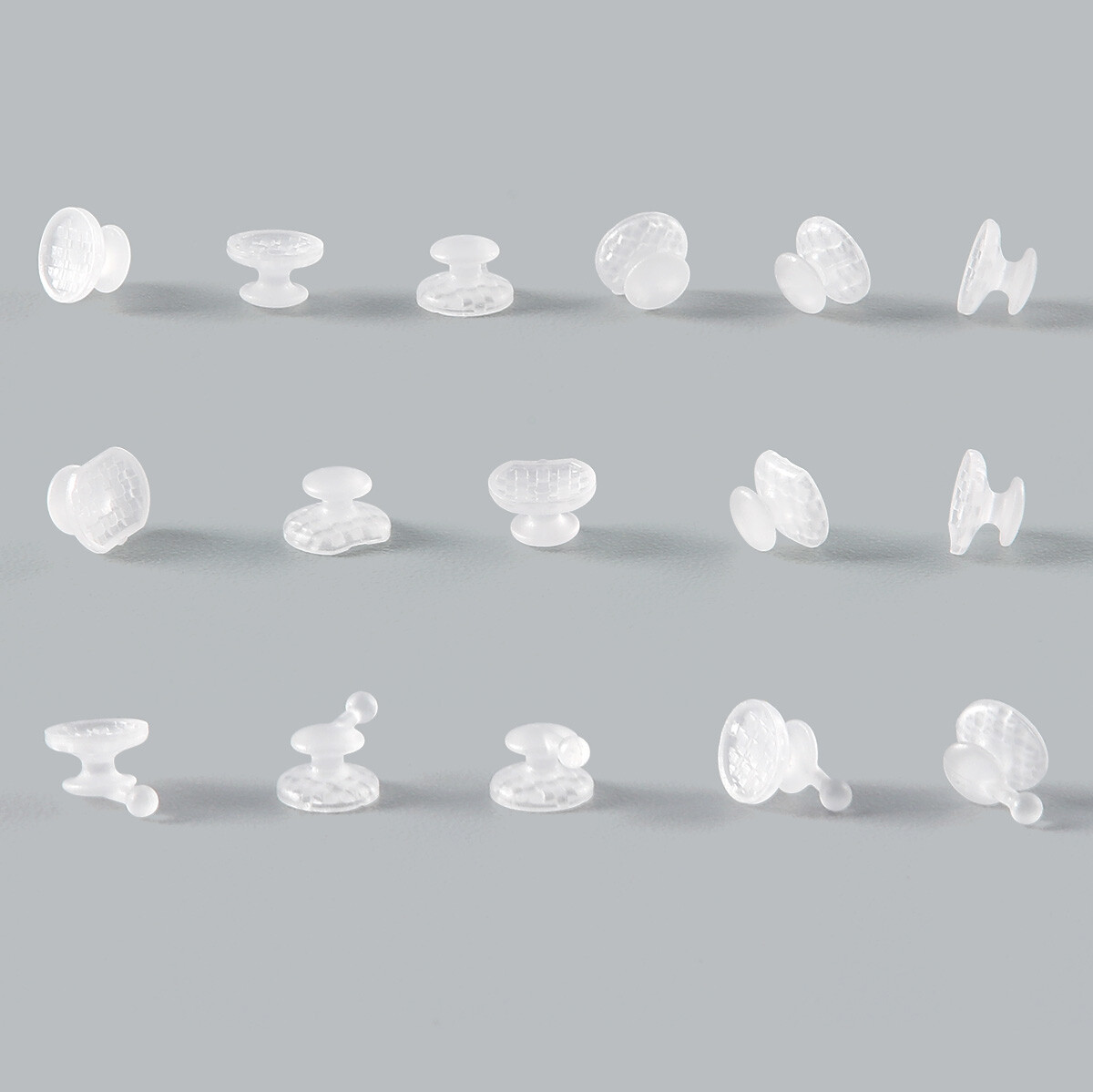 AZDENT Dental Orthodontic Composite Clear Ceramic Lingual Buttons for Bondable