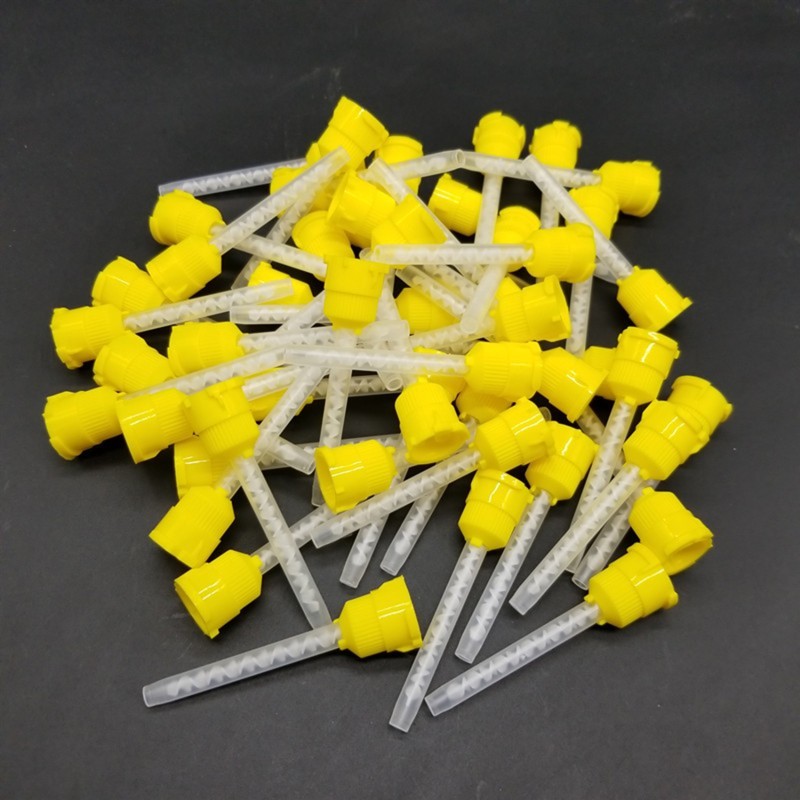 100Pcs Dental Impression Mixing Tips 1:1 Intraoral Tip for Light Body USA