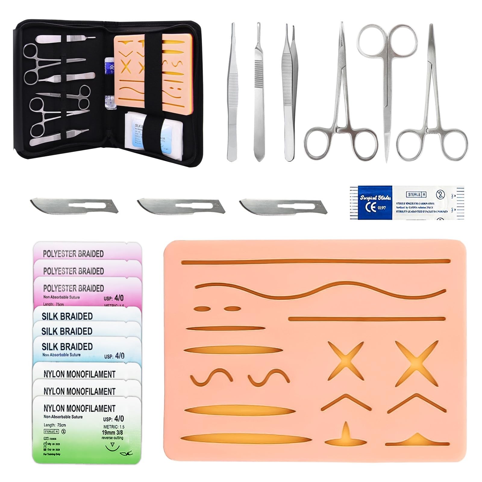 Kit de práctica de sutura para uso exclusivo educativo de estudiantes medicina