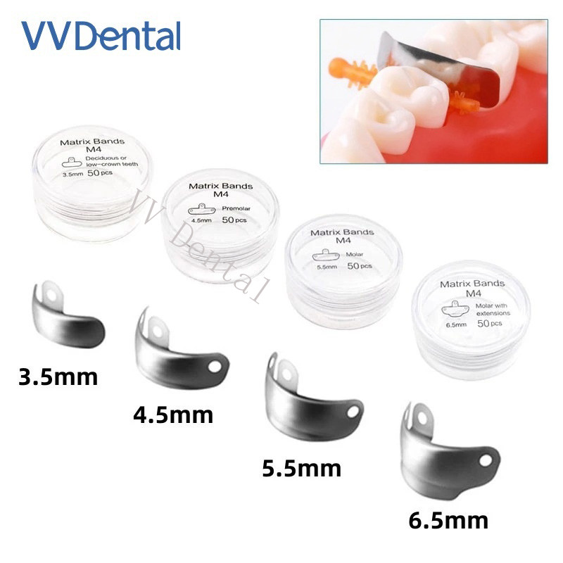 50pcs/box Dental Matrix Bands Palodent Sectional Contoured Matrices Refill