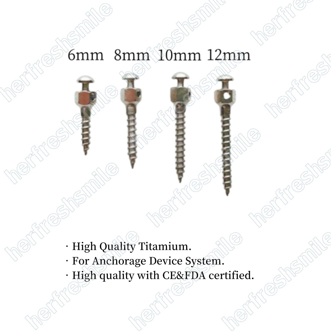 10Pcs Dental Mini Implant Micro Screws Titanium TC4 Screw TAS Anchorage 14 Sizes