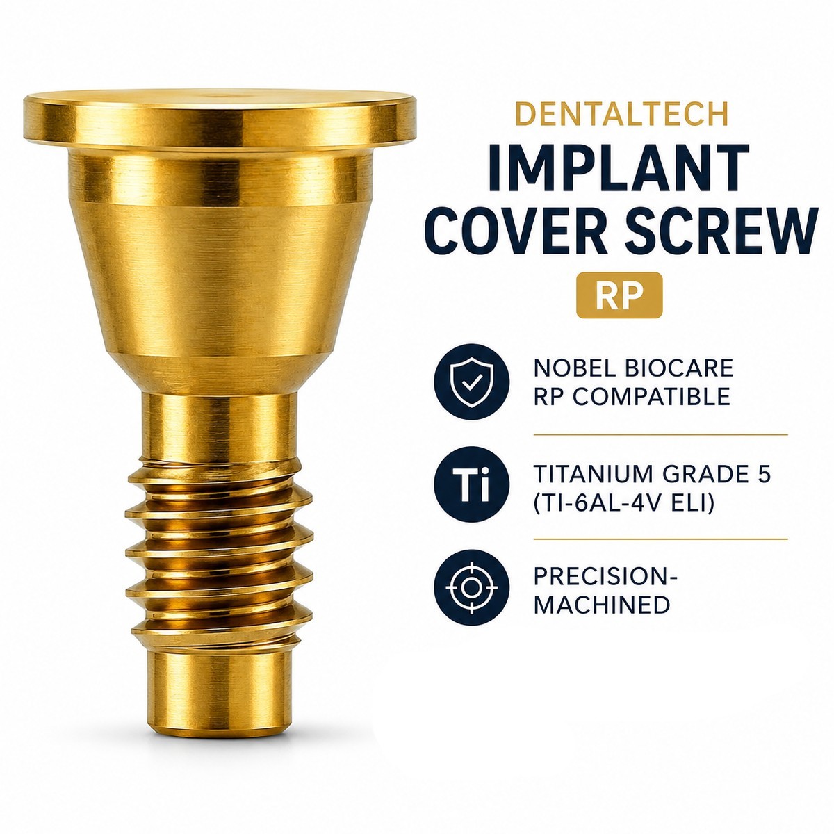 US Dental Cover Screw For Nobel Biocare NP RP Implant Conical Connection Healing