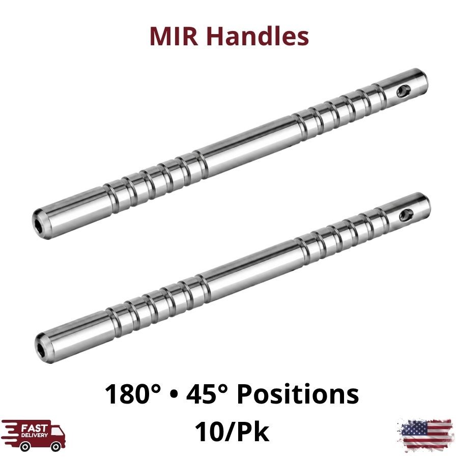 10/Pk Diamond Strip Handles Silver 45 and 180 Degree Positions Accessory Tools