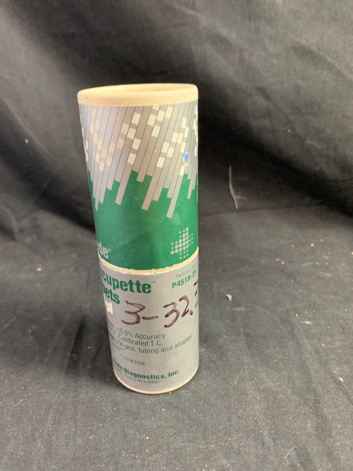 DADE DIAGNOSTICS INC. Glass 10µl Orange Accupette Pipettes Appox. 240