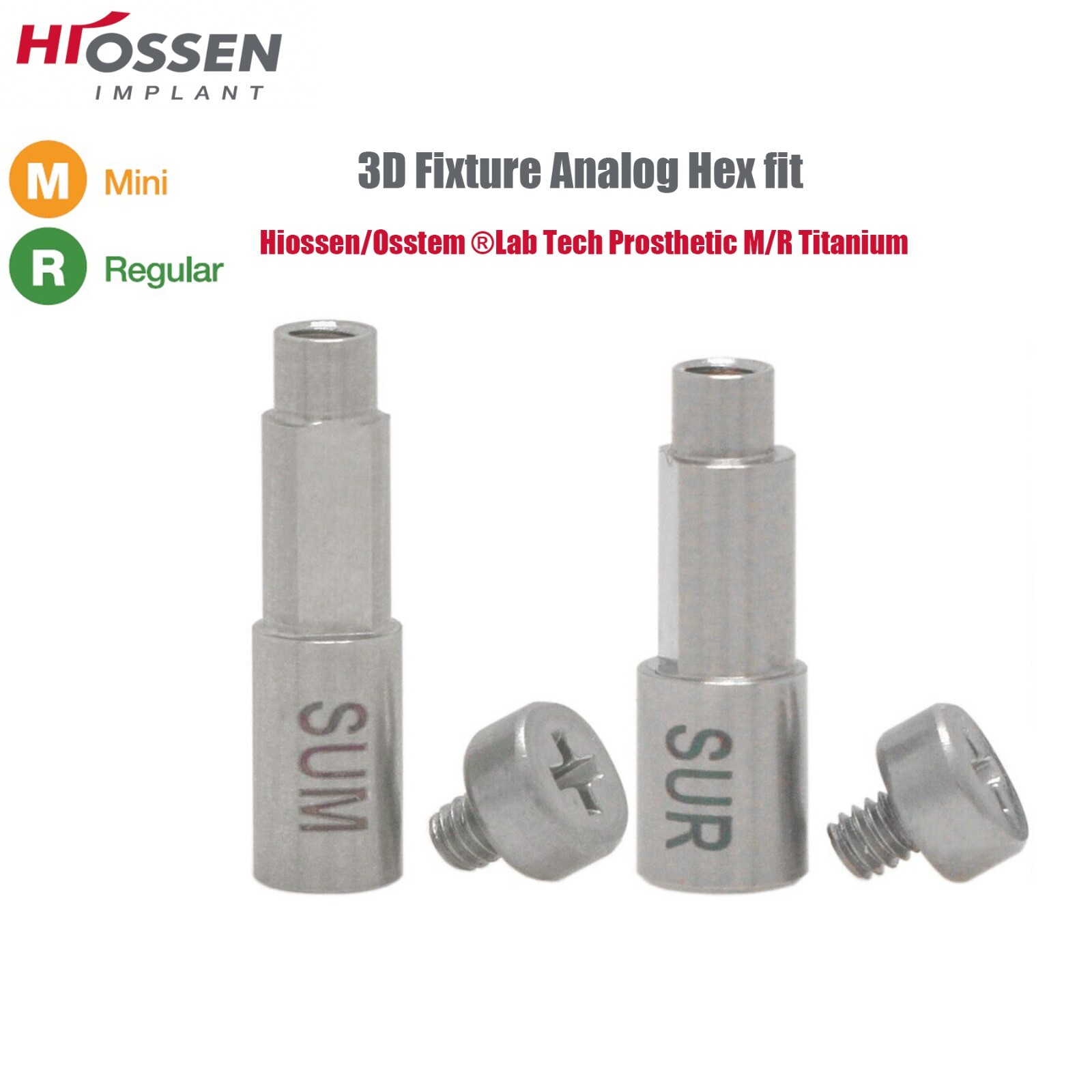 US Hiossen/Osstem Implant Healing Abutments/Locator Tapered Caps Core Tool PEEK