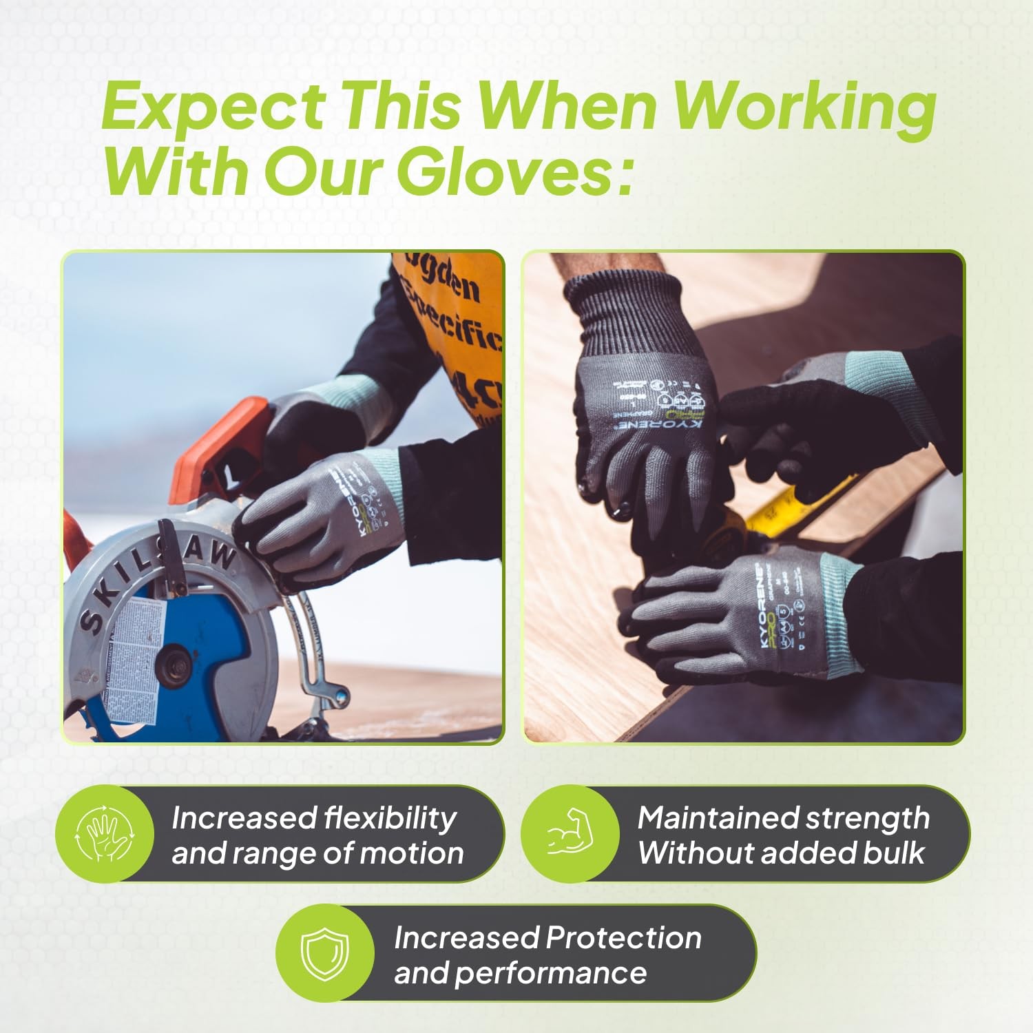 Armor Guys 00-840 Cut Resistant Work Gloves Ansi A4 Pro Graphene Machine