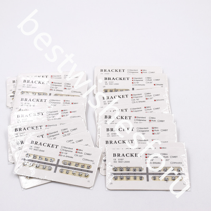 Dental Orthodontic Bracket Braces Mini/Standard Roth/MBT/Edgewise 018 022 Hook