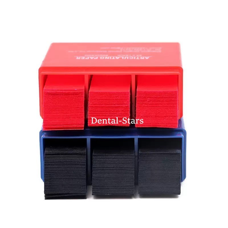 300 Sheets Dental Articulating Paper Strips Ultra-Thin Occlusal Papers Blue/Red