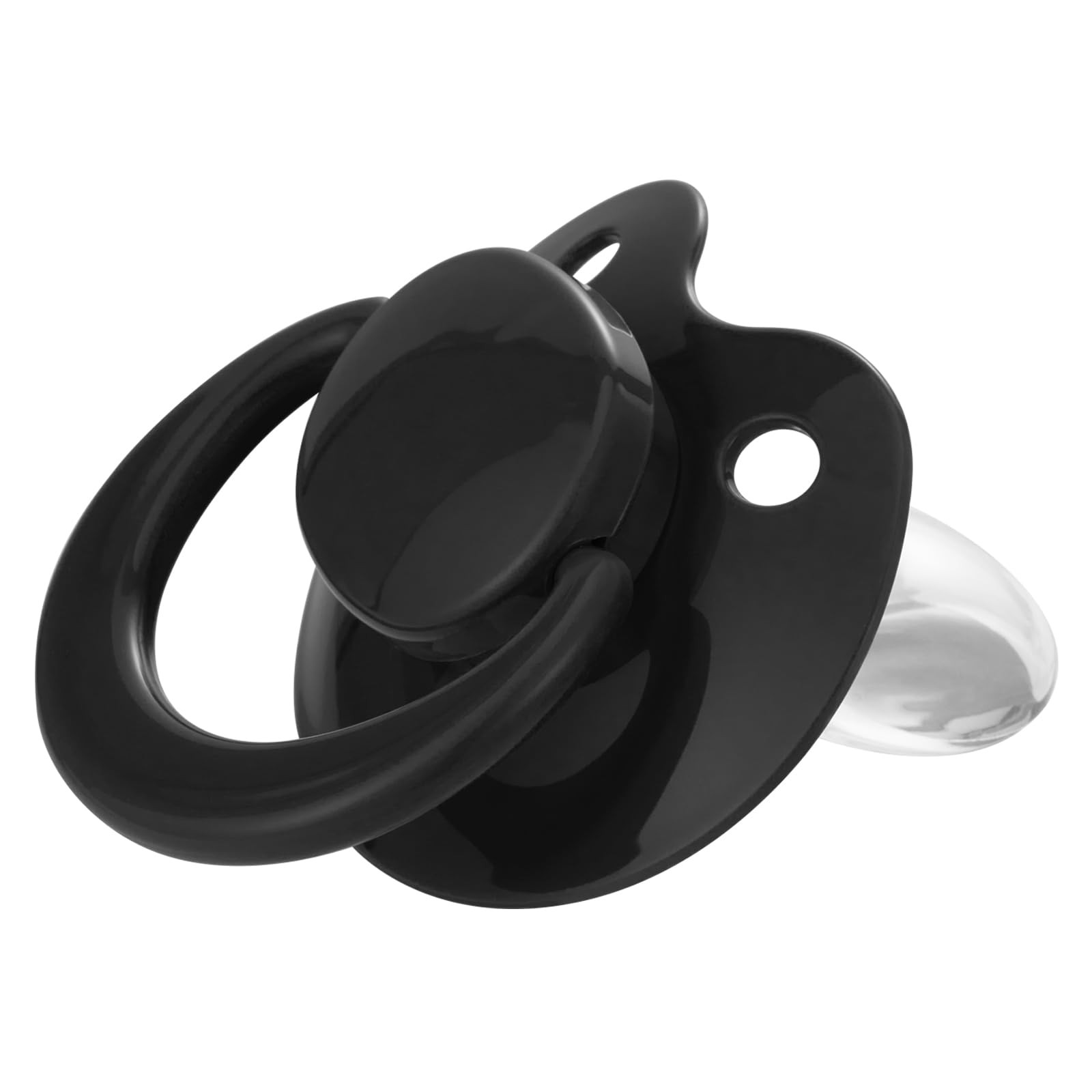 Somniumnight Adult Sized Pacifier Bigshield : Replacement Silicone Paci Black