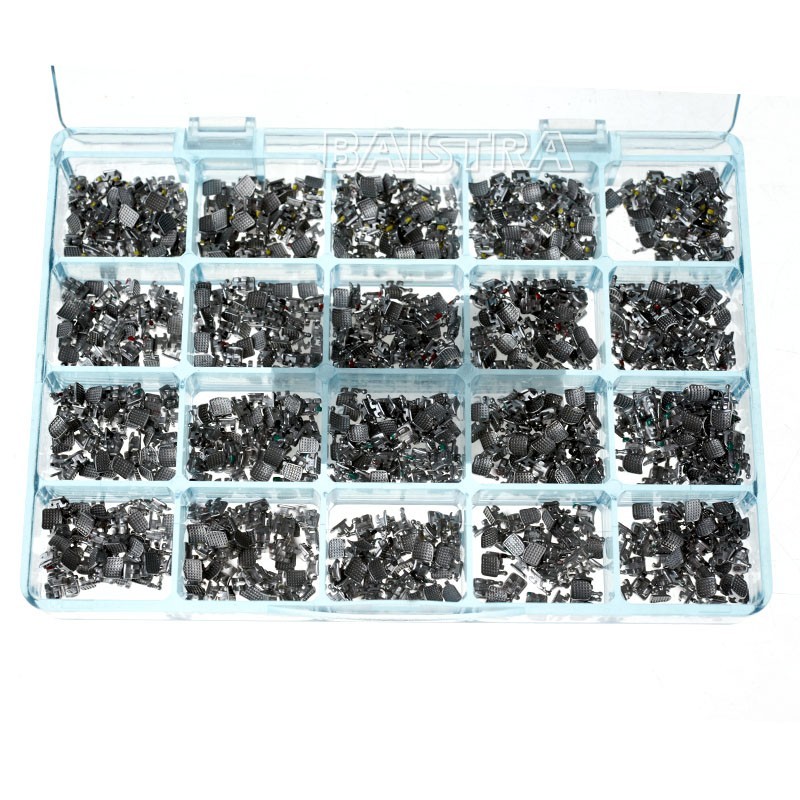 50 Sets Dental Ortho MIM Monoblock Brackets Mini MBT/Roth.022 Hooks 345 AZDENT