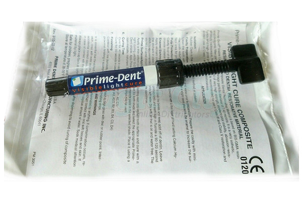 Prime-Dent Dental Hybrid Light Cure Composite 4.5 gm Syringe – (Choose a Shade)