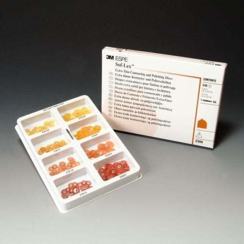 Dental 3M Sof-Lex soflex Contouring Polishing 240 Discs Kit 2380