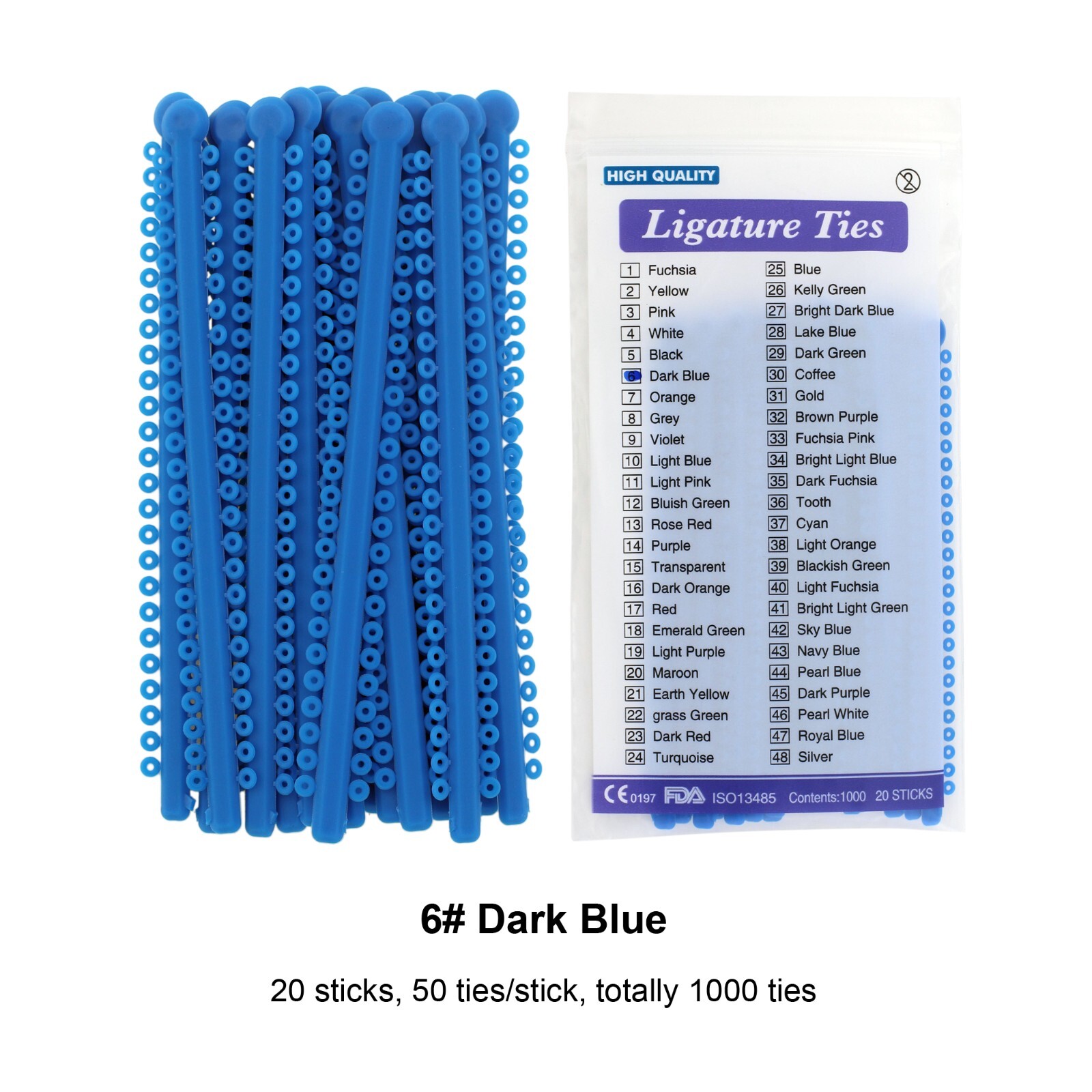 1000pcs Orthodontic Ligature Ties Elastic Ligas Ortodoncia Rubber Bands Brackets