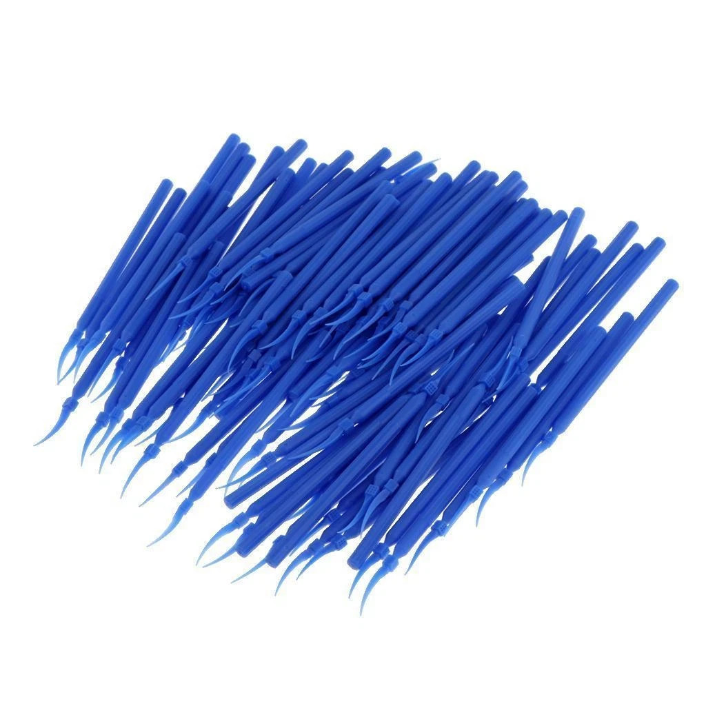 Dental Lab Integrated Interdental Plastic Wedges With Long Handle Poly 3 Sizes