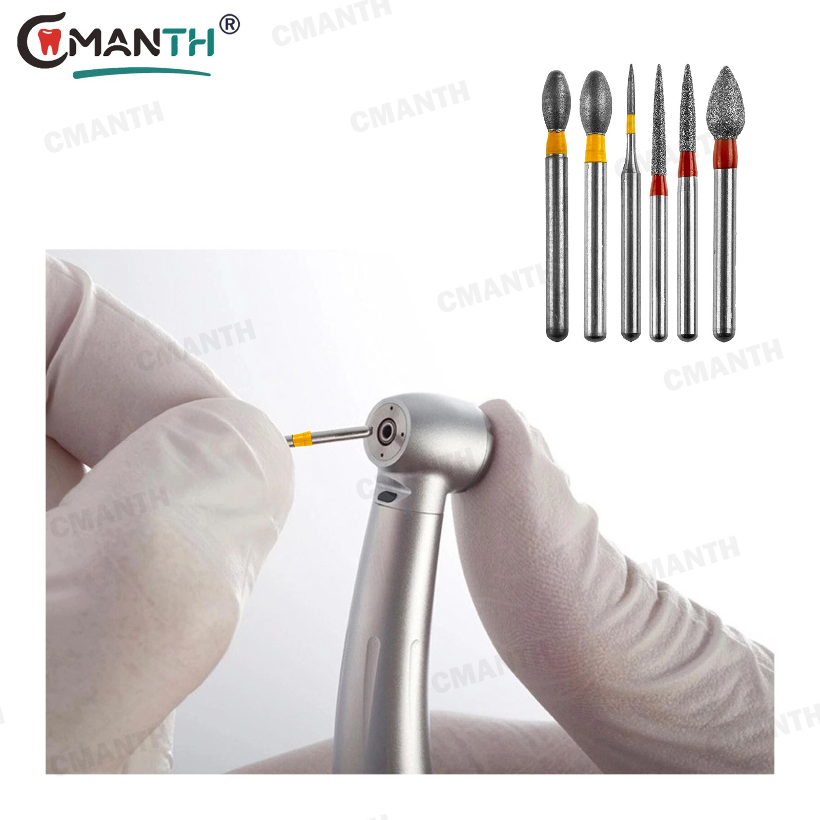 Dental Diamond Burs FG Special Shape For High Speed FrictionGrip Polishing Burs