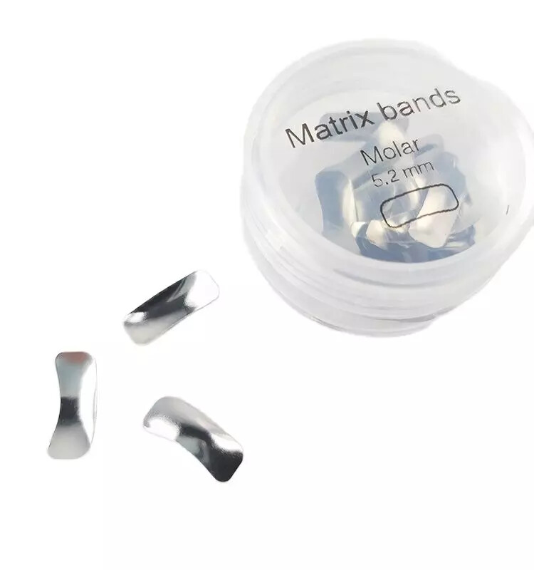 50 Pcs/Box Dental Metal Matrices Bicuspid/Refill/Matrix Bands Resin Ring Refill