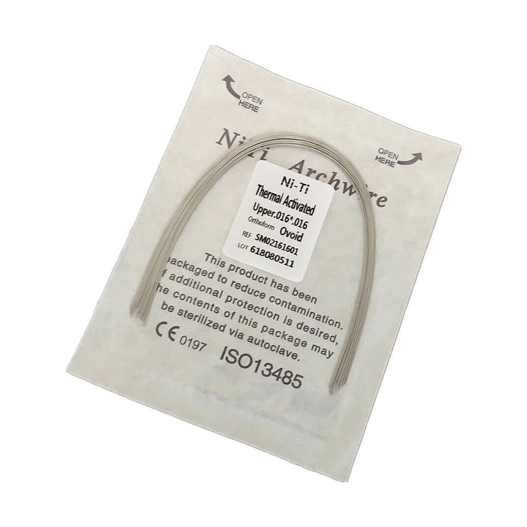 10 Pcs/Pack Orthodontic Dental Niti Rectangular Thermal Activated Arch Wire