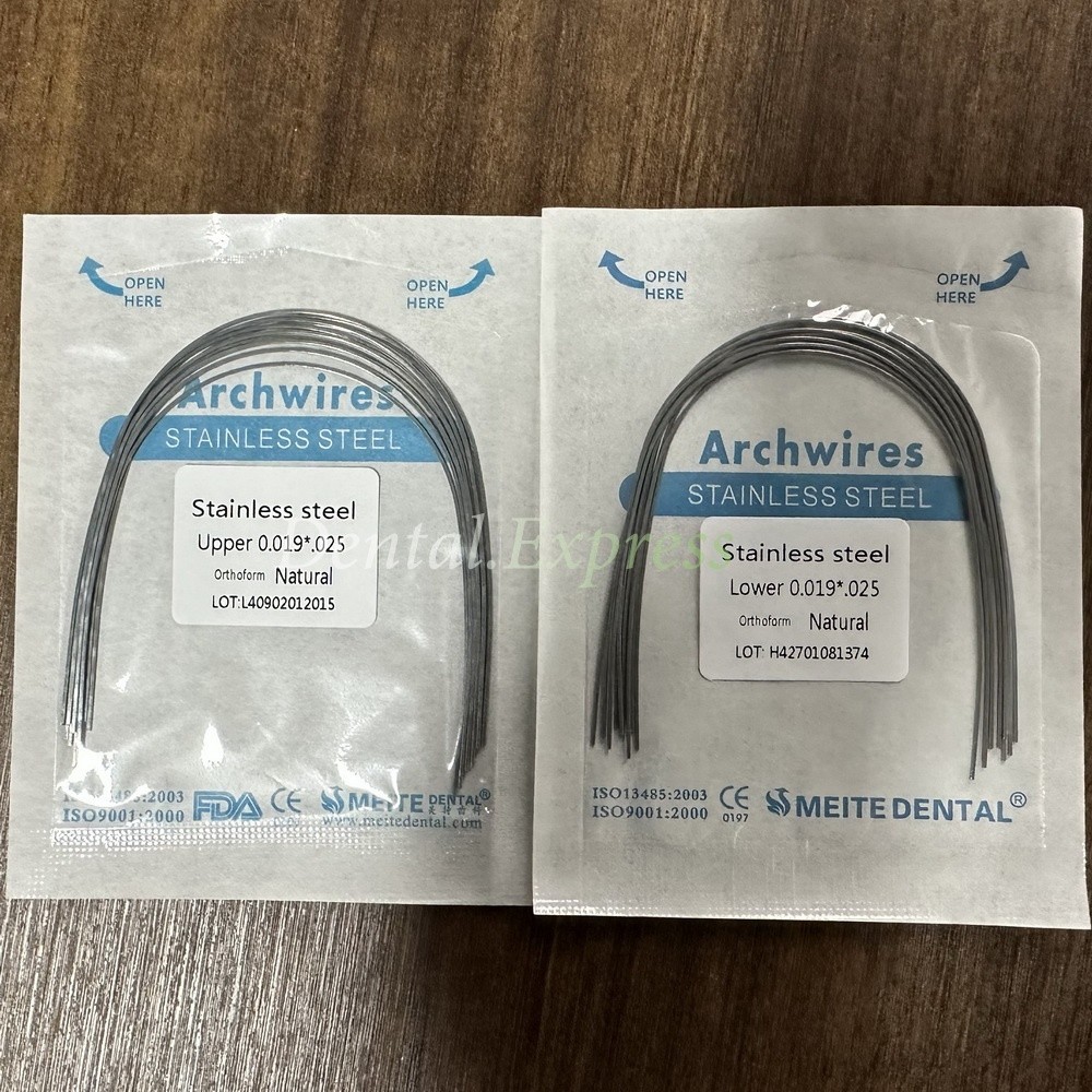 Dental S.S Orthodontic Arch Wire Stainless Steel Round Rectangular Natural Form