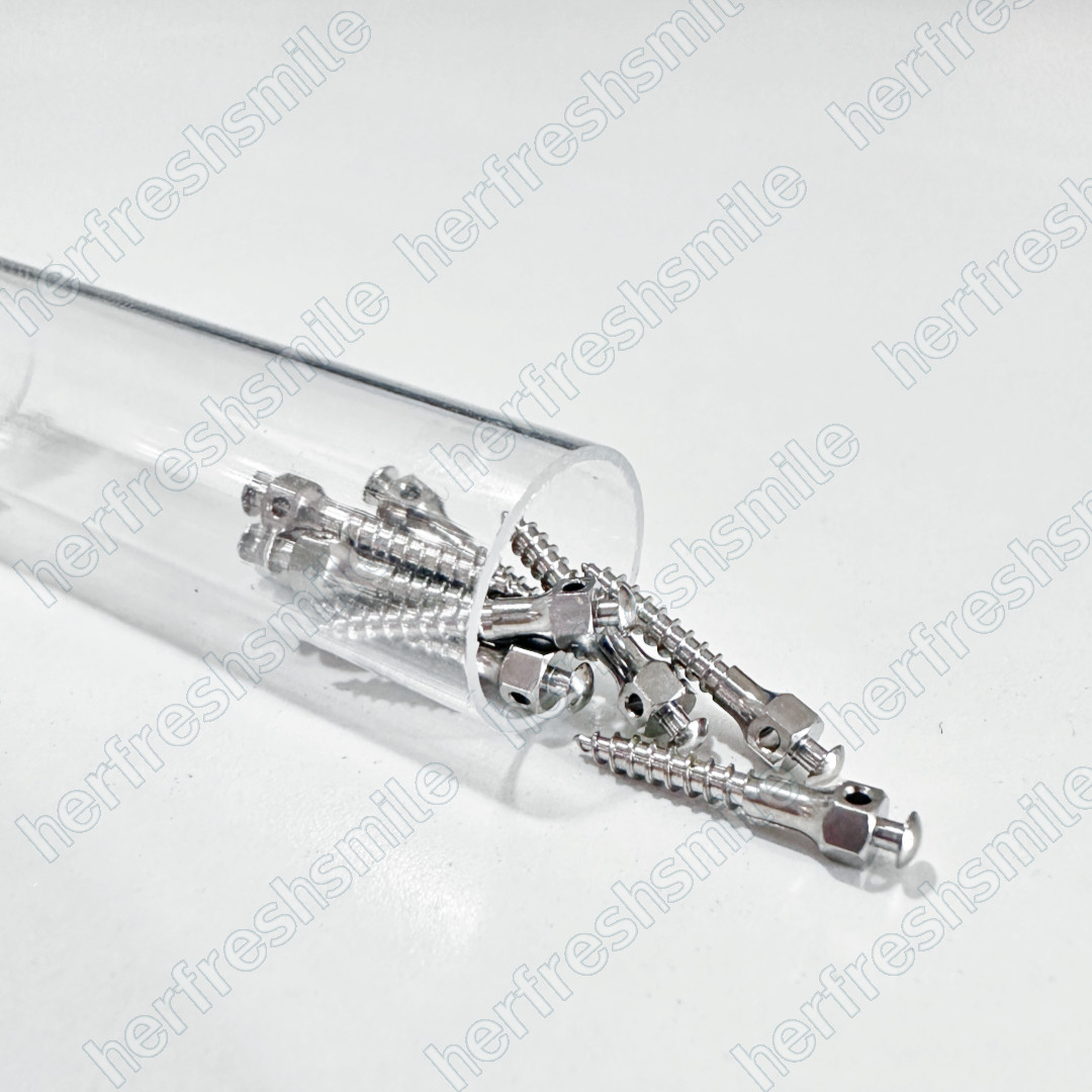 10Pcs Dental Mini Implant Micro Screws Titanium TC4 Screw TAS Anchorage 14 Sizes