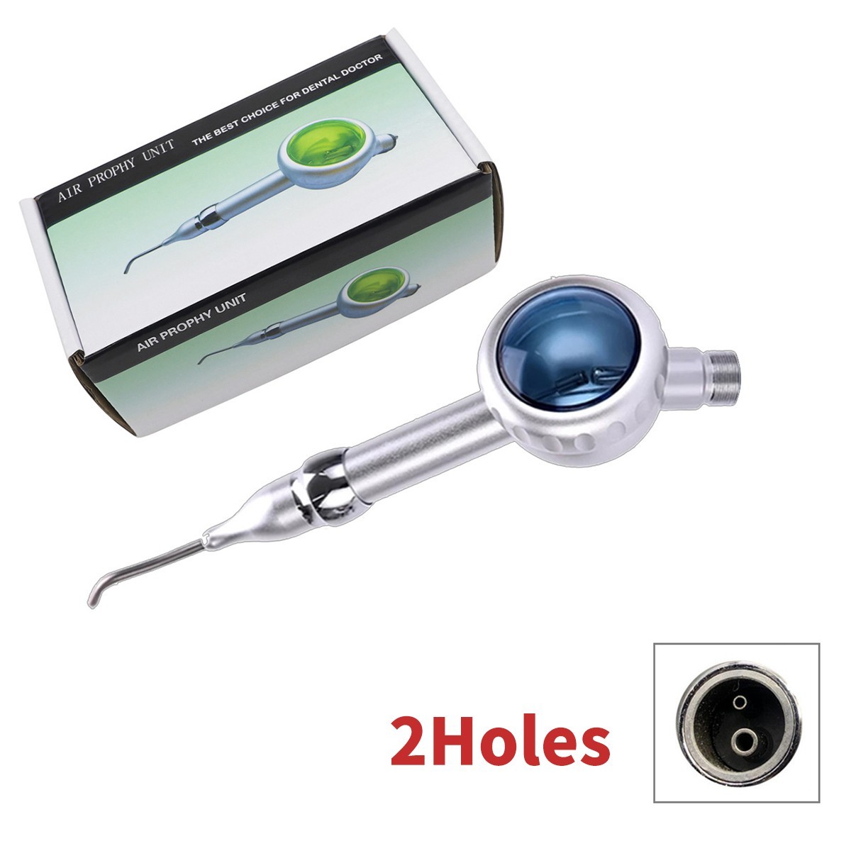 2/4 Holes 135ºC Dental Air Flow Teeth Polisher Handpiece Hygiene Prophy Jet