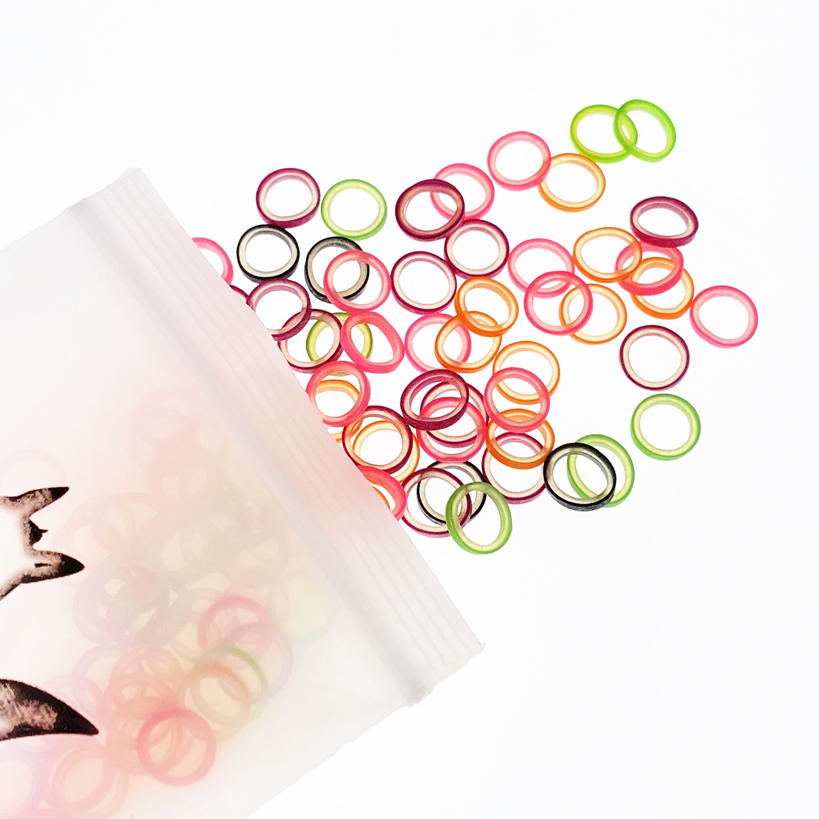 Assorted Colors Latex Elastic Rubber Bands for Orthodontic Dental Braces Teeth
