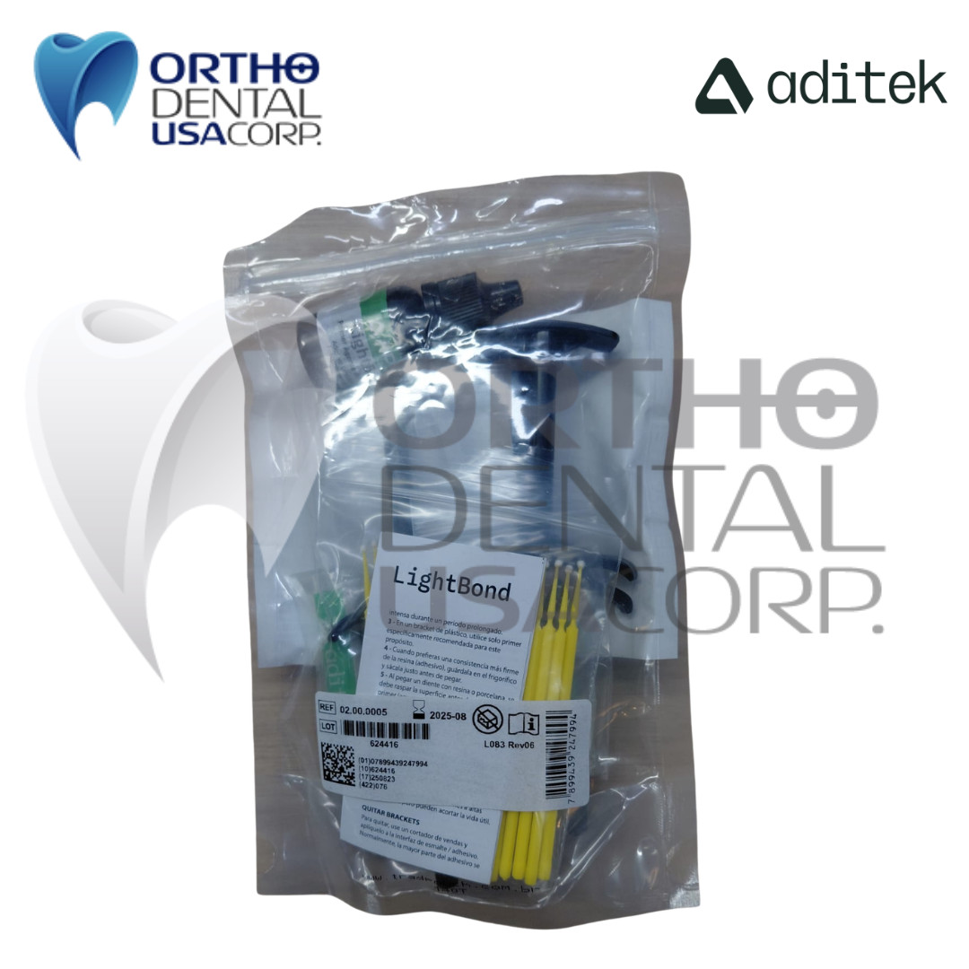 Kit 8 pcs Lightbond Orthodontic adhesive 16 gr AditekLight Bond Orthodentalusa