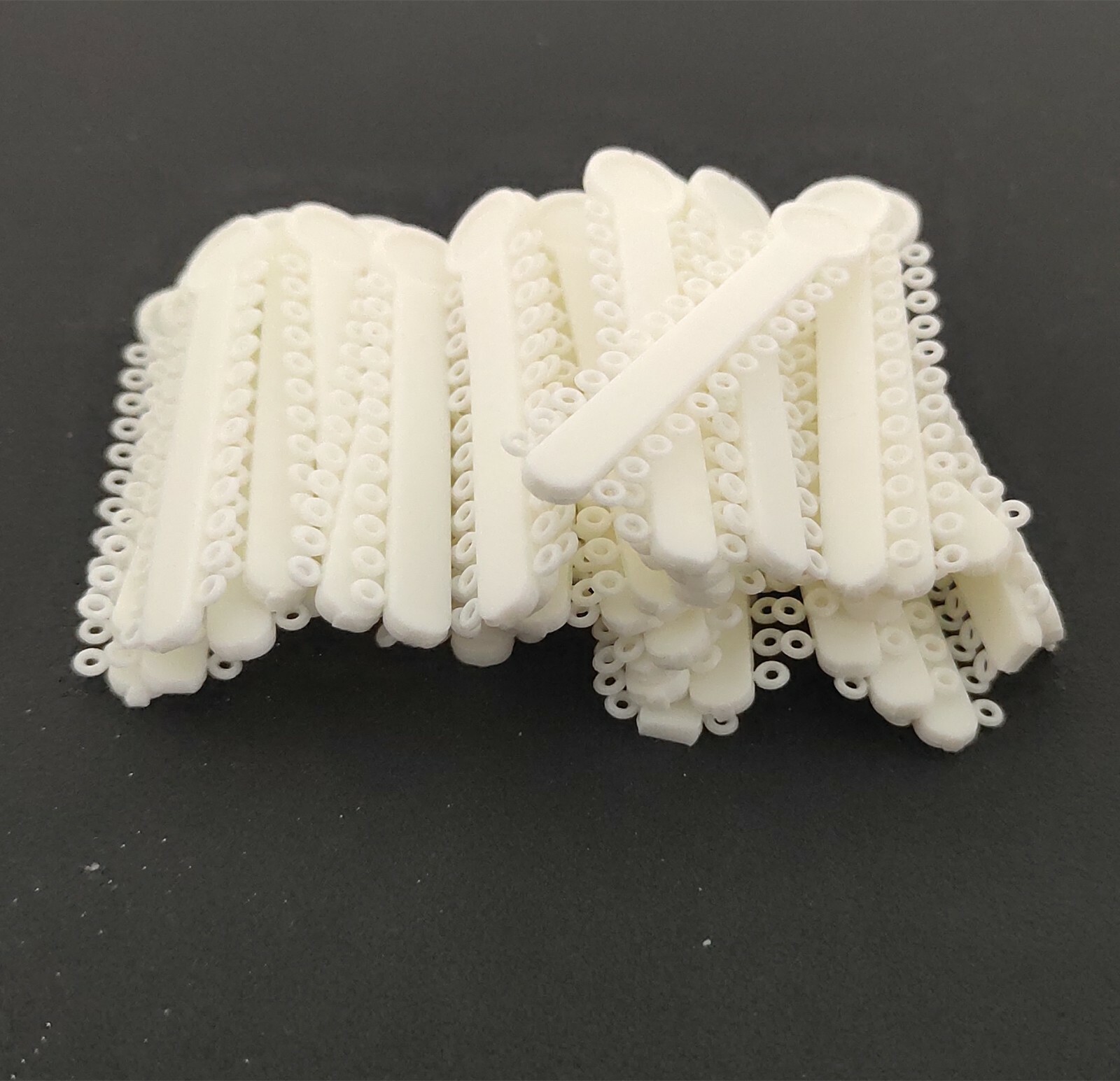 2 Packs 2016Pcs Dental Elastic Ligature Ties Rubber Bands White 1008Pcs/Pack