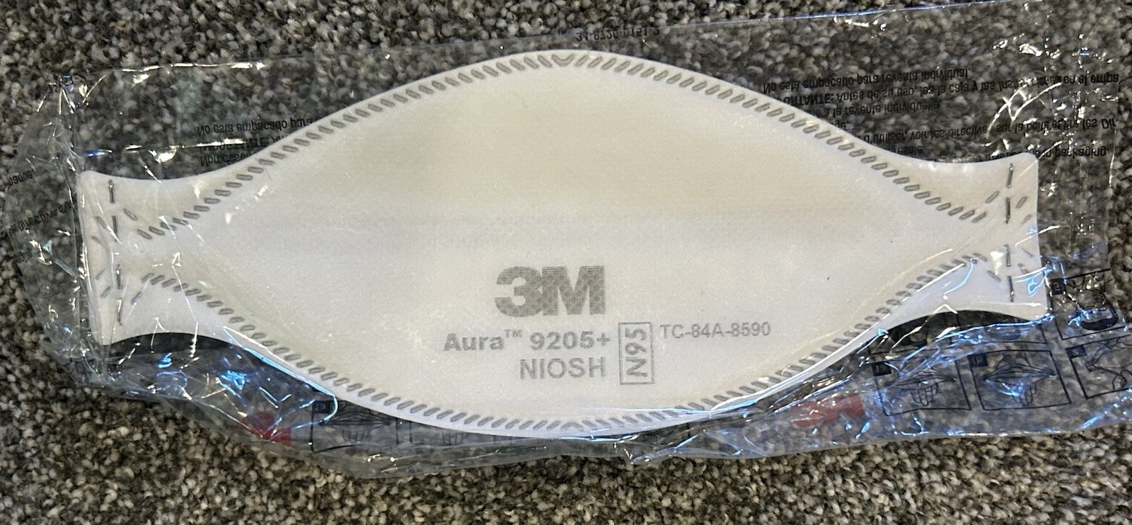 3M Aura 9205 N 95 Particulate Respirator Face Mask – White (13 Pack)