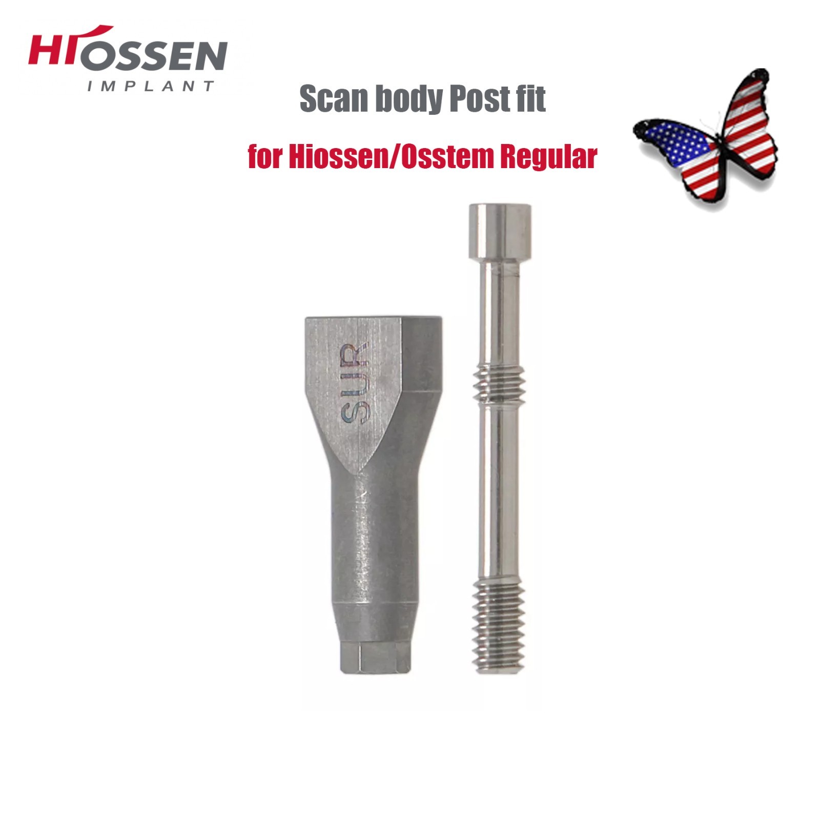 US Impression Transfer Coping Mini & Regular Hex Open / Closed Tray Hiossen ET