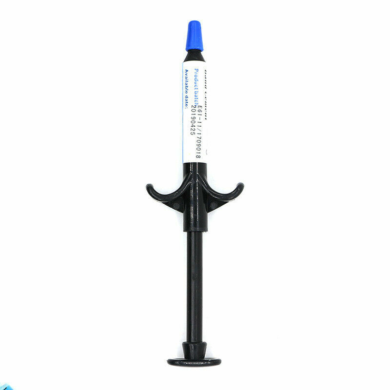 CE Dental Orthodontic Adhesive Curing Light Adhesive paste in syinges blue glue