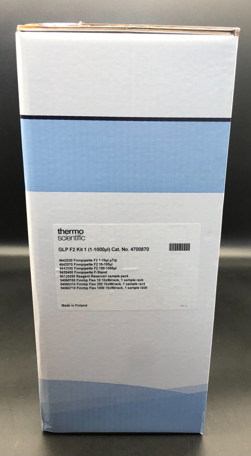 Thermo Finnpipette 4700870 F2 GLP Kit 1 (1-10μL 10-100μL 100-1000μL) Pipette