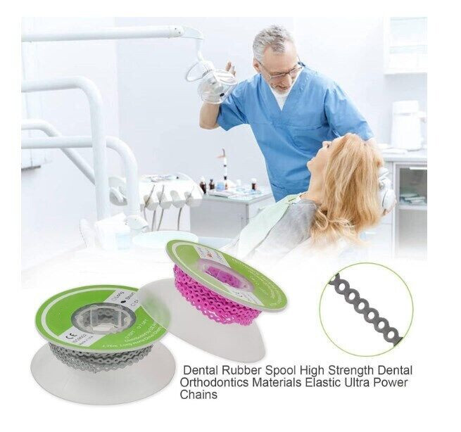 1 Pc Dental Elastic Ultra Ligature Ties Power Chain Braces Long/Short/Continuous