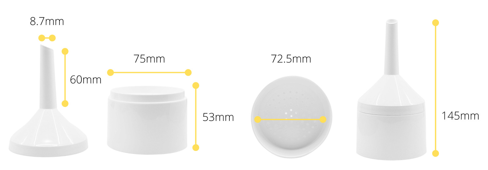 Eisco Polypropylene Buchner Funnel, 7cm