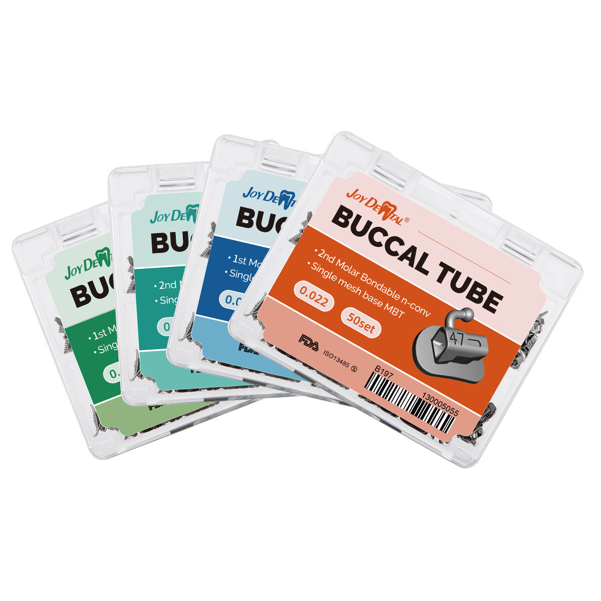 50Sets Tubos bucales de ortodoncia dental 1st Molar Roth/MBT 018/022 Bondable US