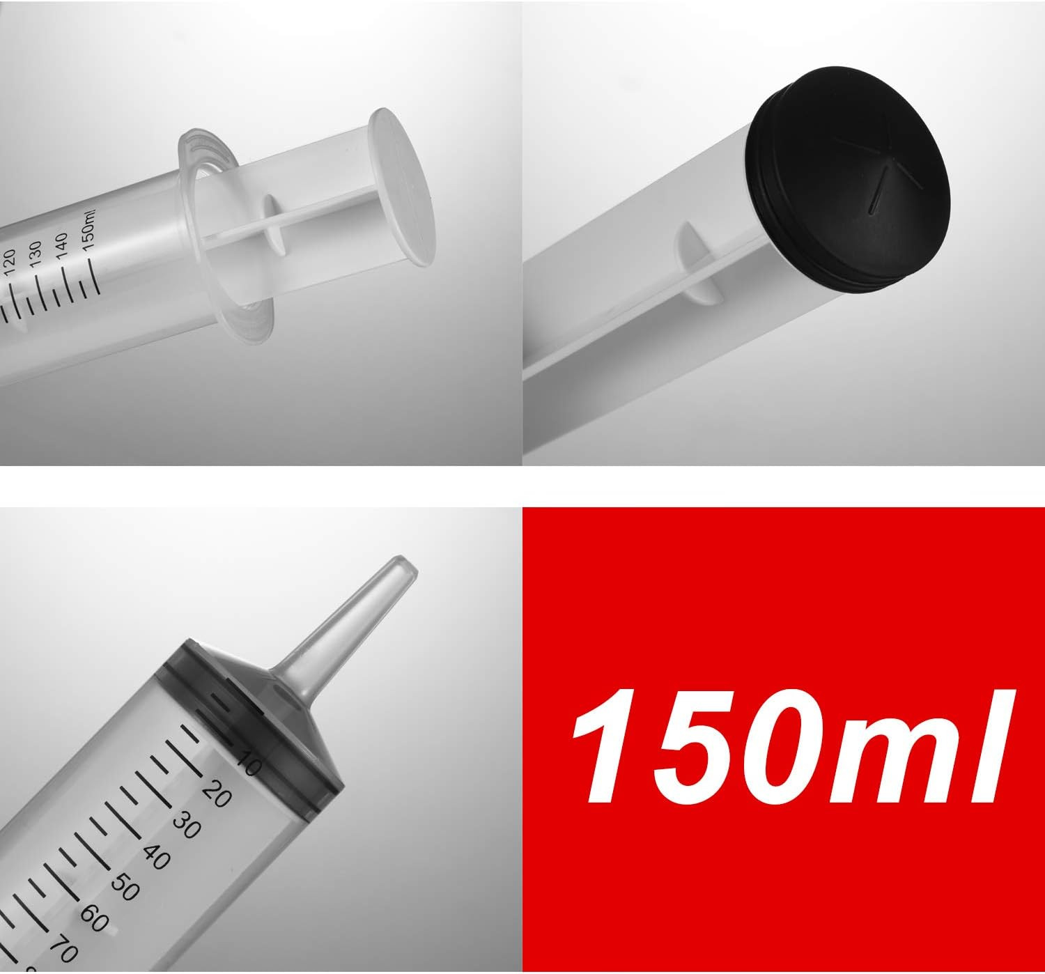 2 Pack 150ml Large Syringes Big Syringes, Garden Syringe for 150 ML