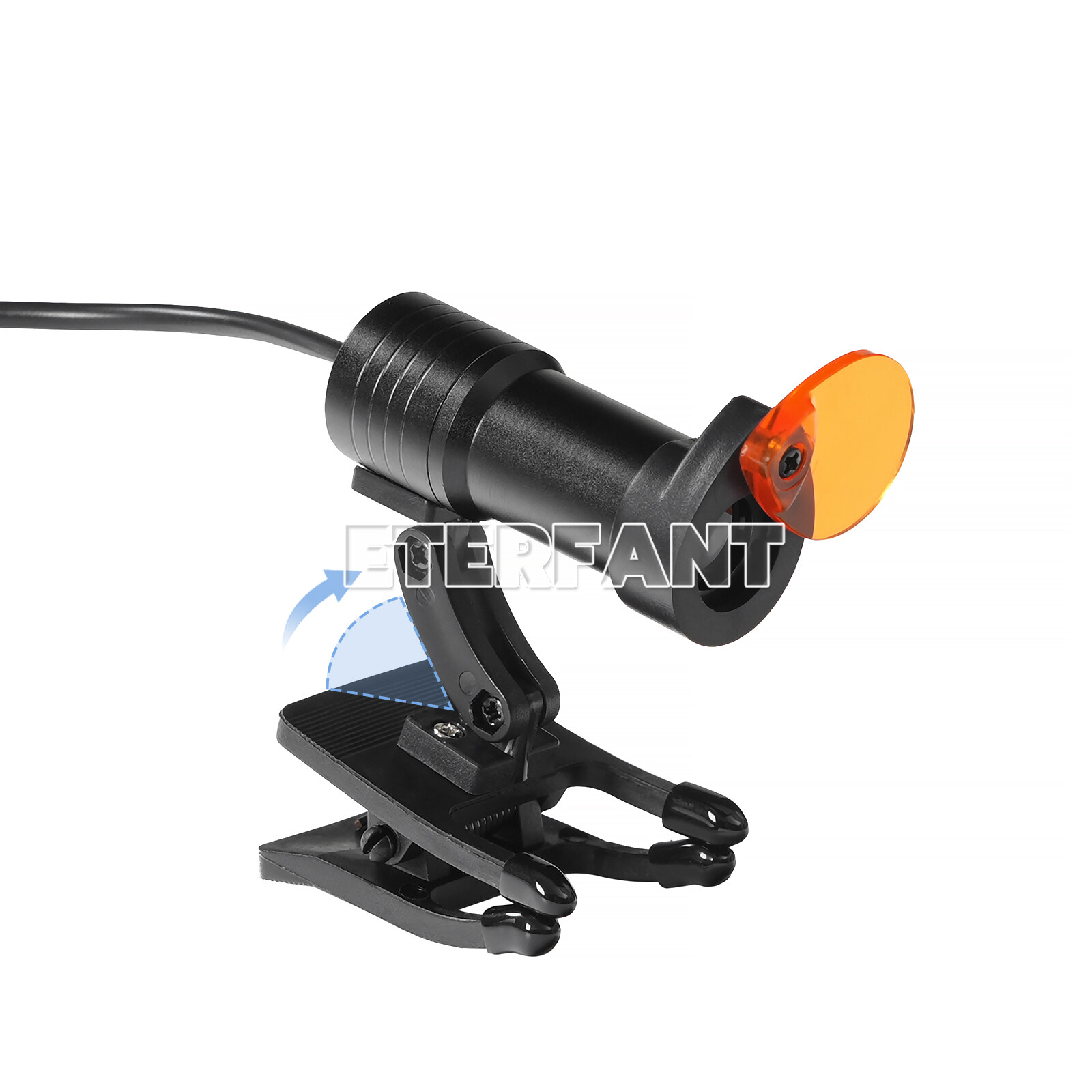 ETERFANT 5W LED Headlight Lamp Dental Metal Clip w/Filter for Binocular Loupe