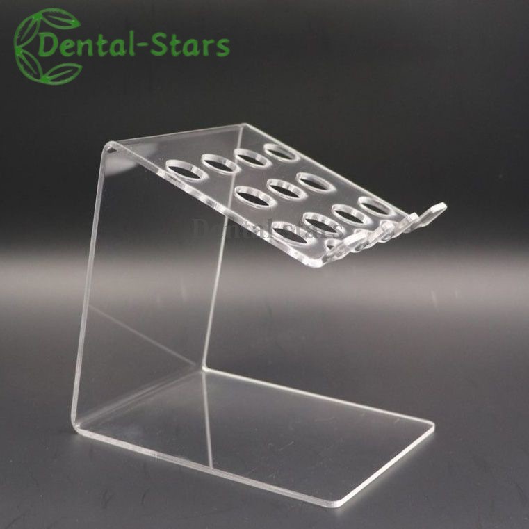 Dental Syringe Acrylic Organizer Holder Case Frame Transparent Composite Resin