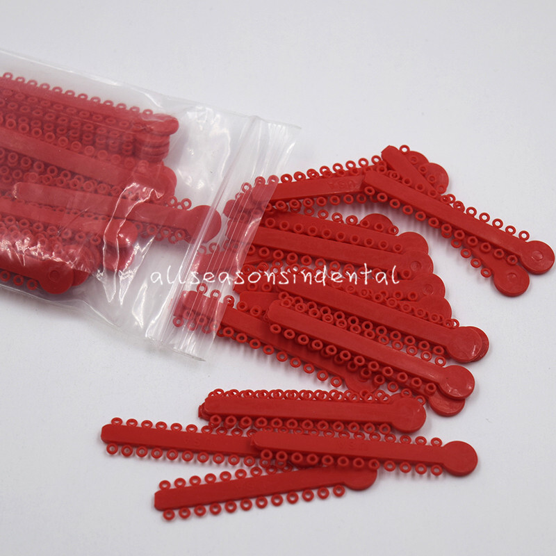 1040 Dental Orthodontic Ligature Ties Elastic Rubber Band Elastomeric Ligaduras