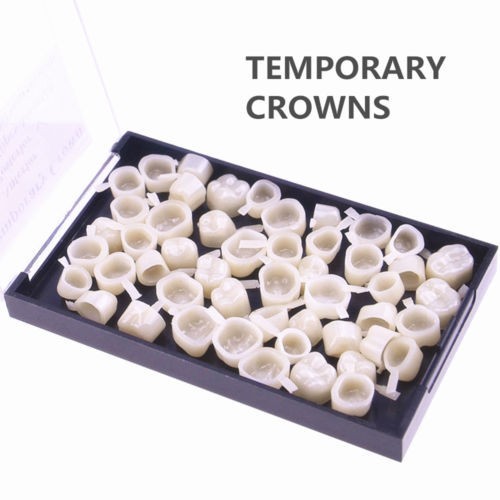 50 Pcs/Box Dental Oral Temporary Anterior Teeth Crown Veneers Synthetic Resin