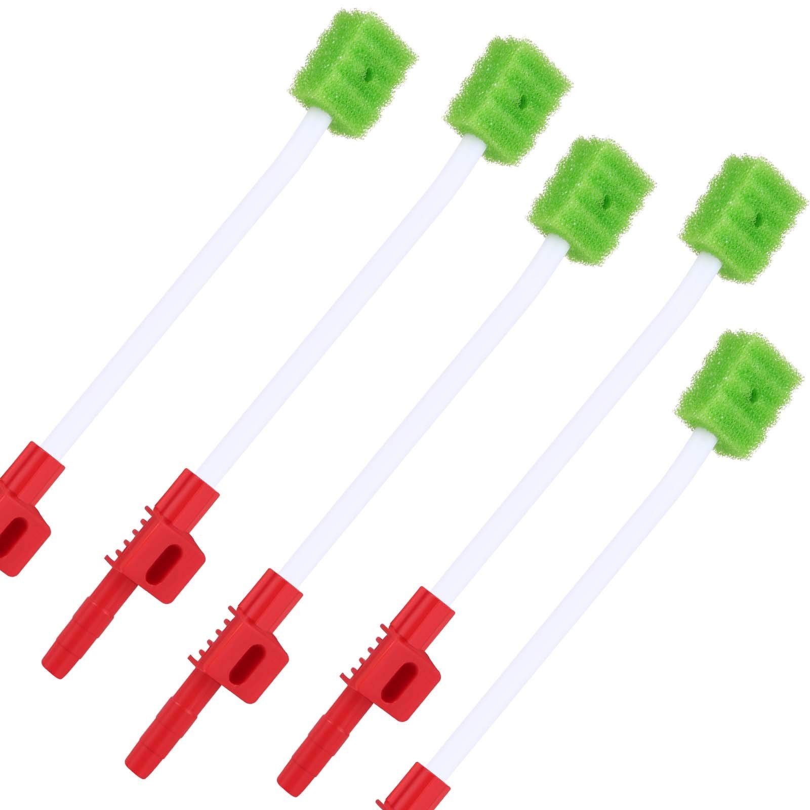ZIZNBA Disposable Suction Tube Oral Swabs for 20 Count (Pack of 1), Green