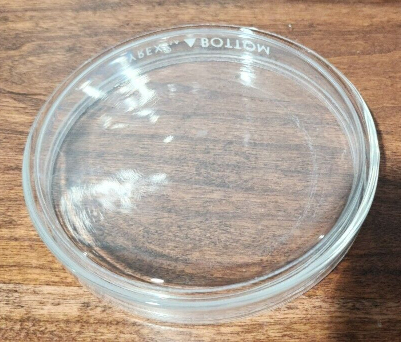 PYREX Glass Petri Dish 100mm x 10mm Cover & Bottom Reusable Pick Quantity USA