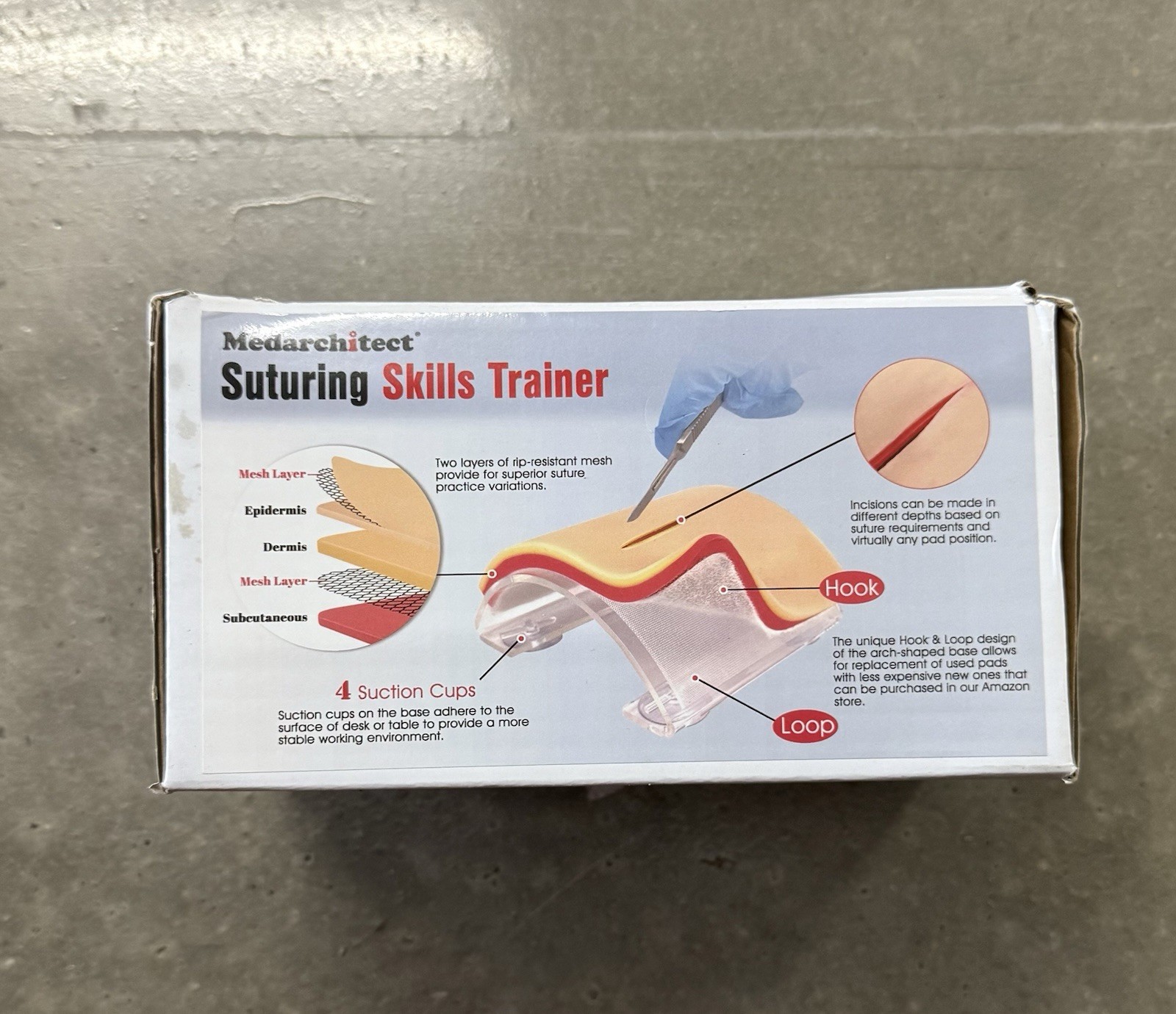 Suturing Skills Trainer Medarchitect Doctor PA RN Emergency