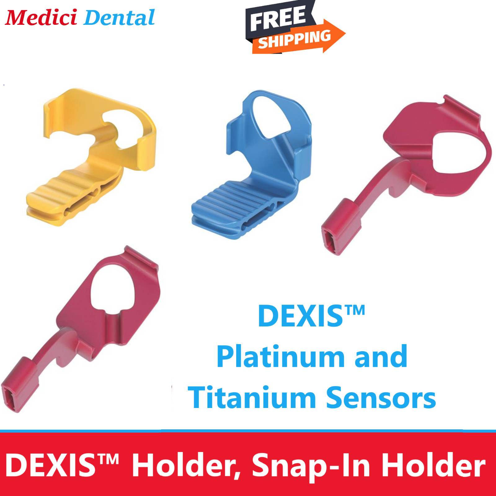 Dental X-Ray DEXIS Platinum and Titanium Sensors Digital Sensor Snap-In, 1/Pk