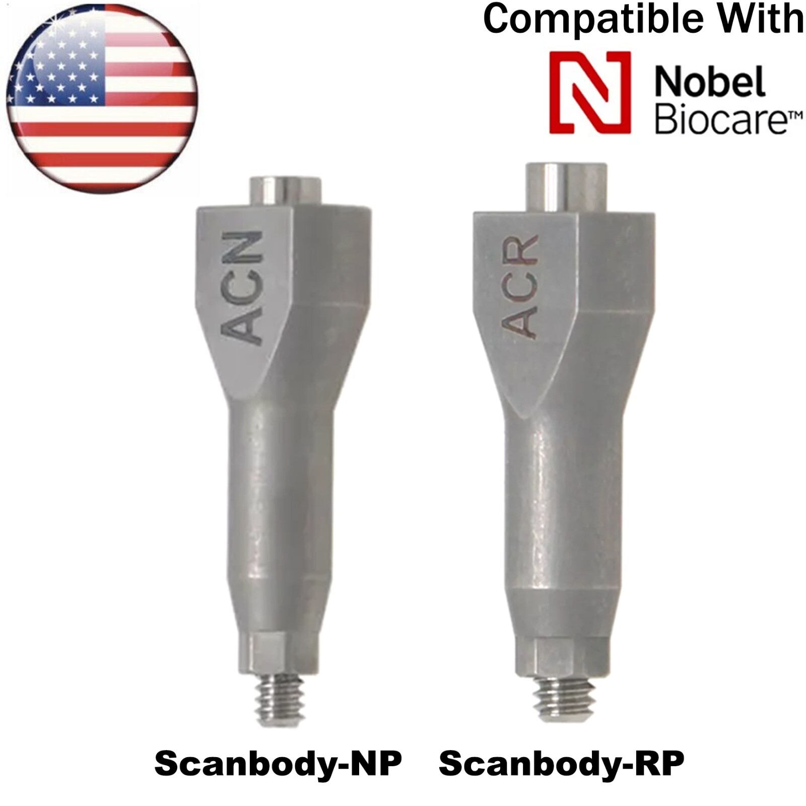 US Dental CAD/CAM Implant Scan Body Analog fit Hiossen Nobel Biocare Straumann