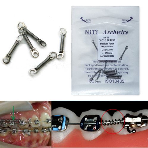 10PCS/Pack Dental Orthodontic Closed Coil Spring 0.012*12mm SALE